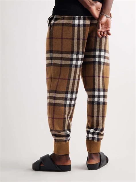 burberry cashmere tracksuit|Burberry sweatpants men.